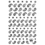Stickere 3D pentru unghii cod R088